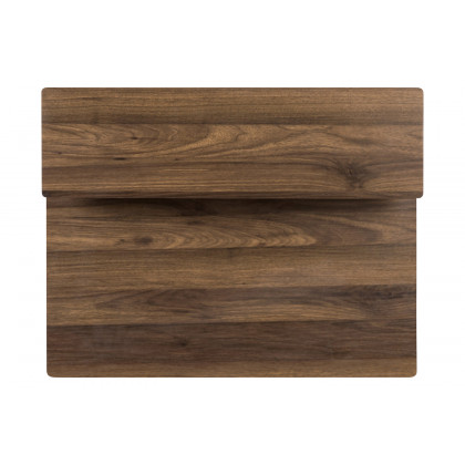 BLNK Clifton Computer Desk with Top and Lower Storage Shelves - Rustic Walnut
