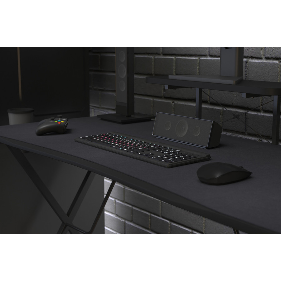 BLNK - Mallot Black Mega Size Extended Gaming Mouse Pad with Anti-Slip Rubber Base and Micro Weave Top
