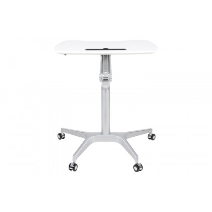 BLNK Gia Mobile Stand-Up Computer Ergonomic Desk - White