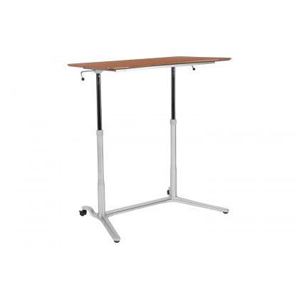 BLNK Merritt Stand-Up Computer Ergonomic Desk - Cherry