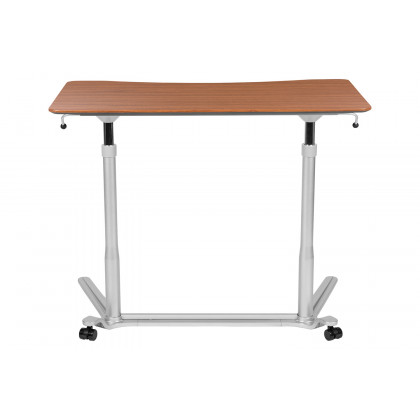 BLNK Merritt Stand-Up Computer Ergonomic Desk - Cherry
