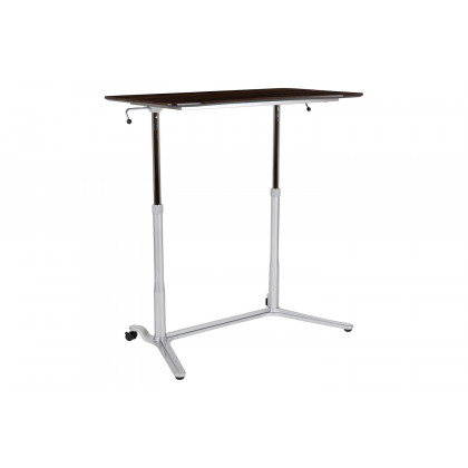 BLNK Merritt Stand-Up Computer Ergonomic Desk - Dark Wood Grain