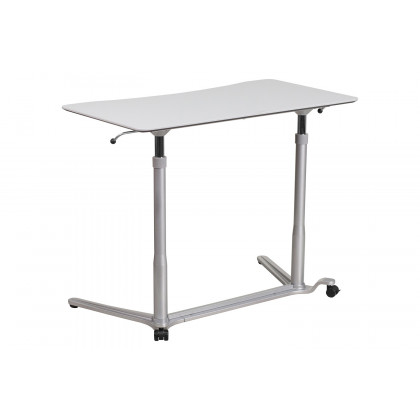 BLNK Merritt Stand-Up Computer Ergonomic Desk - Light Gray