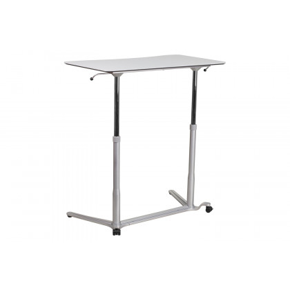BLNK Merritt Stand-Up Computer Ergonomic Desk - Light Gray