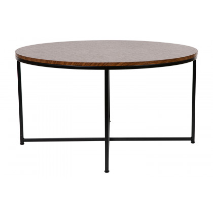 BLNK - Hampstead Collection Modern Walnut Finish Accent Coffee Table