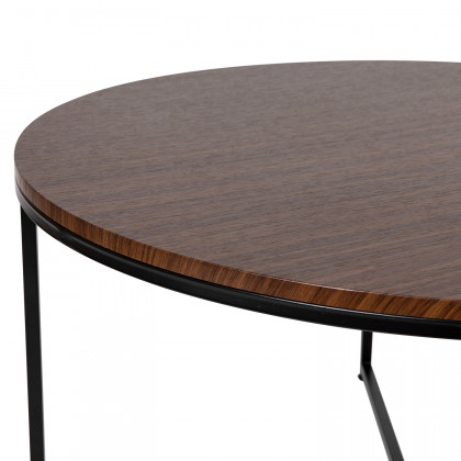 BLNK - Hampstead Collection Modern Walnut Finish Accent Coffee Table