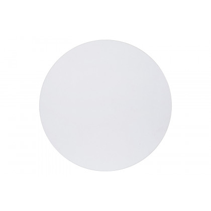 BLNK Hampstead Collection Modern End Table with White Laminate Top - Matte Black