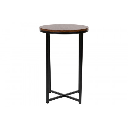 BLNK - Hampstead Collection Modern End Table with Walnut Laminate Top