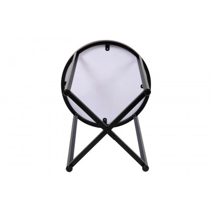 BLNK - Hampstead Collection Modern End Table with Walnut Laminate Top