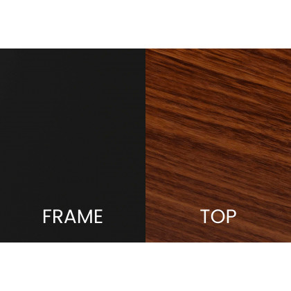 BLNK - Hampstead Collection Modern End Table with Walnut Laminate Top