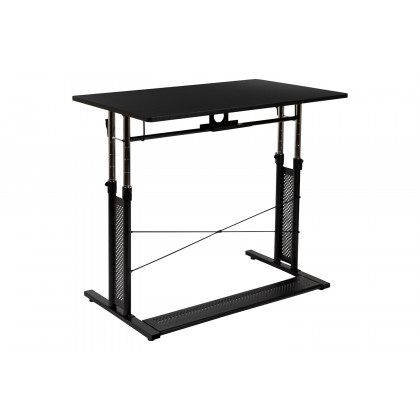 BLNK Fairway Height Adjustable Sit to Stand Home Office Desk - Black