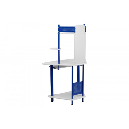 BLNK Walker Corner Computer Desk with Hutch - Blue