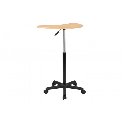 BLNK Eve Sit to Stand Mobile Laptop Computer Desk - Maple