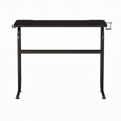 BLNK Fisher Ergonomic Desk with Cup Holder and Headphone Hook - Black
