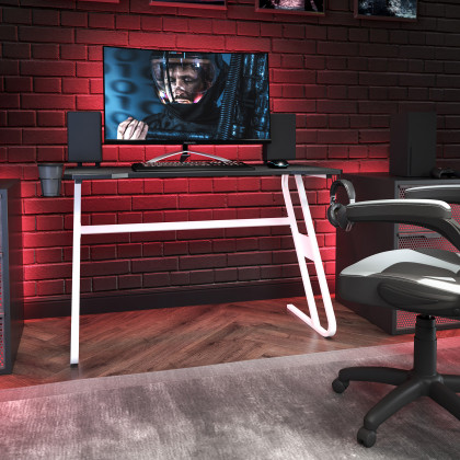 BLNK - Fisher Ergonomic Desk with Cup Holder and Headphone Hook