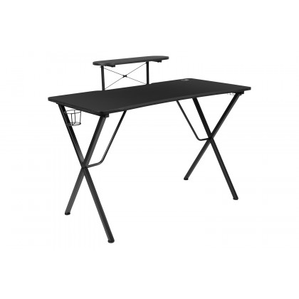 BLNK - Mallot Gaming Desk with Cup Holder, Headphone Hook and Monitor/Smartphone Stand