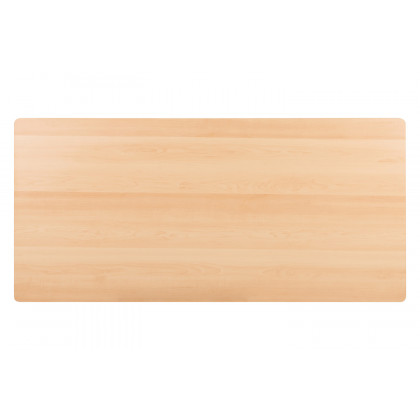 BLNK Joshua Desk with Three Drawer Pedestal and Pull-Out Keyboard Tray - Maple
