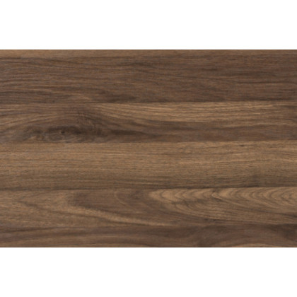 BLNK Joshua Desk with Three Drawer Pedestal and Pull-Out Keyboard Tray - Rustic Walnut