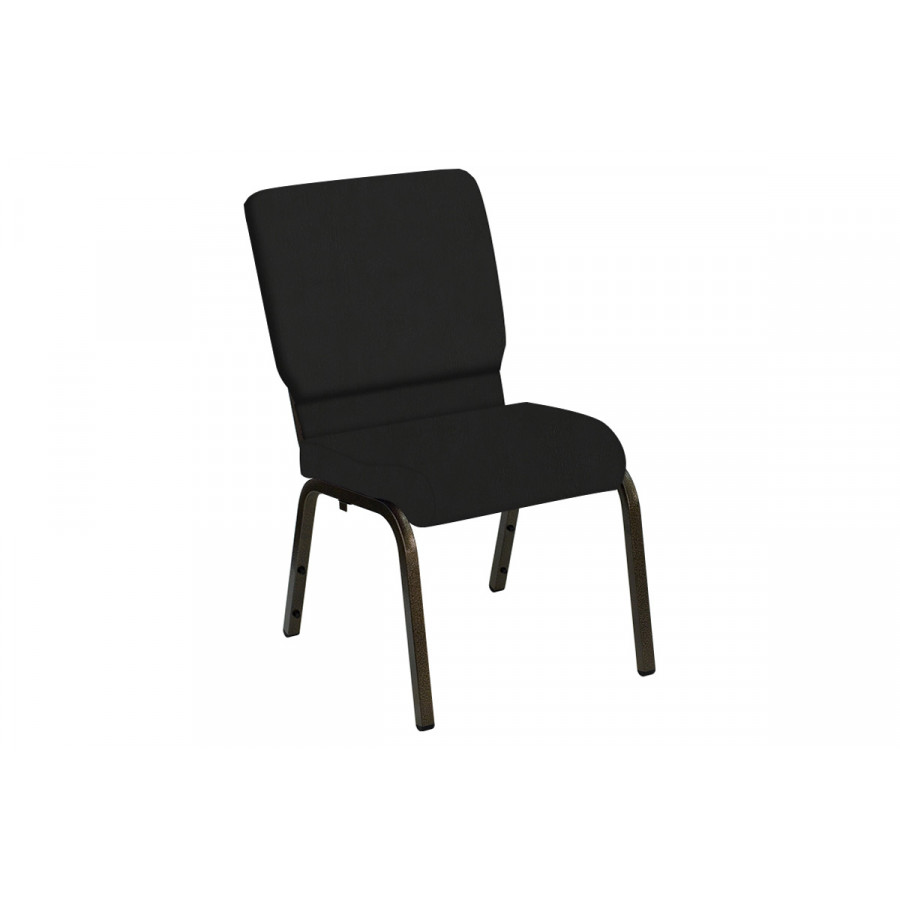 BLNK HERCULES Series Church Chair in E-Z Corinthian Vinyl with Gold Vein Frame - 18.5"W