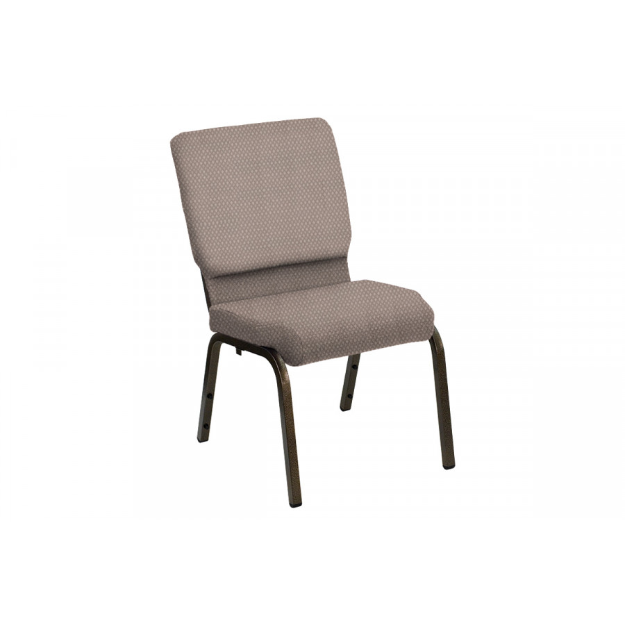 BLNK HERCULES Series Church Chair in Bedford with Gold Vein Frame - Ashley, 18.5"W
