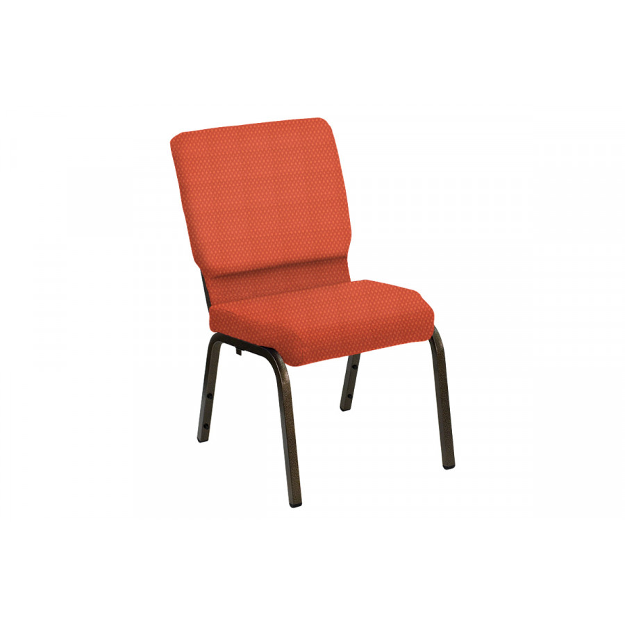 BLNK HERCULES Series Church Chair in Bedford with Gold Vein Frame - Calypso, 18.5"W