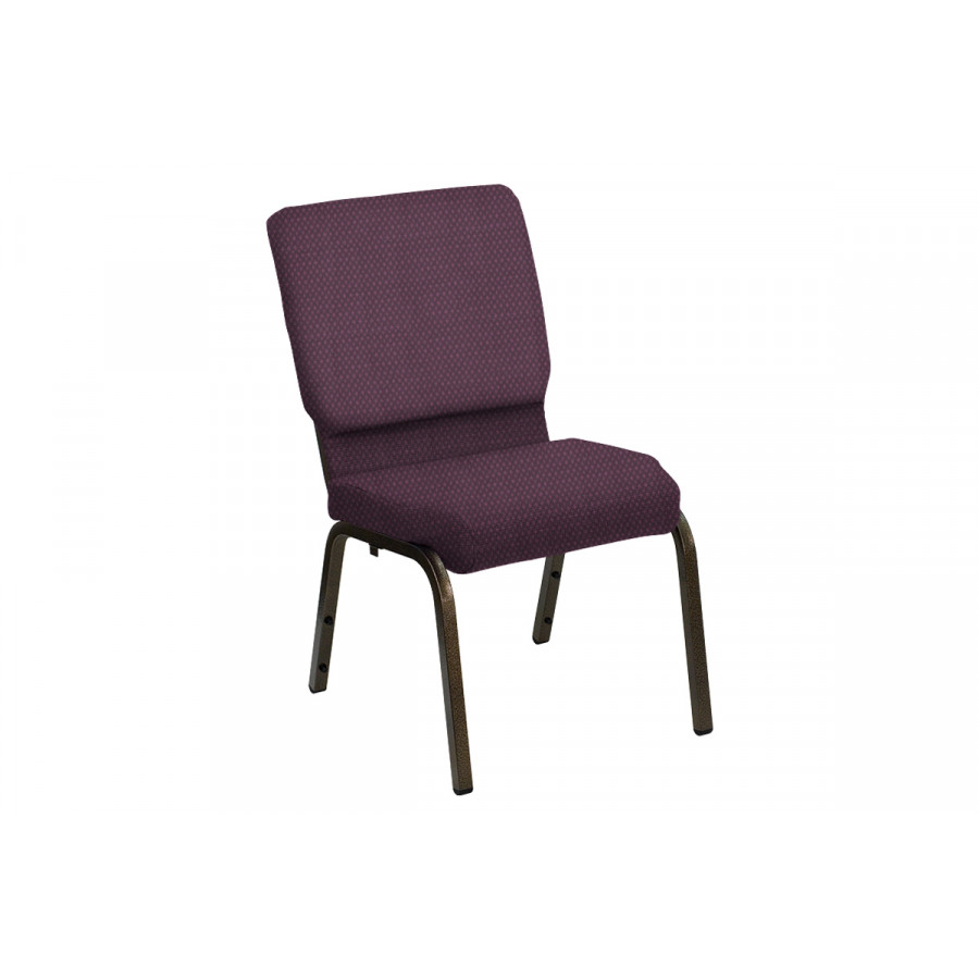 BLNK HERCULES Series Church Chair in Bedford with Gold Vein Frame - Welch, 18.5"W