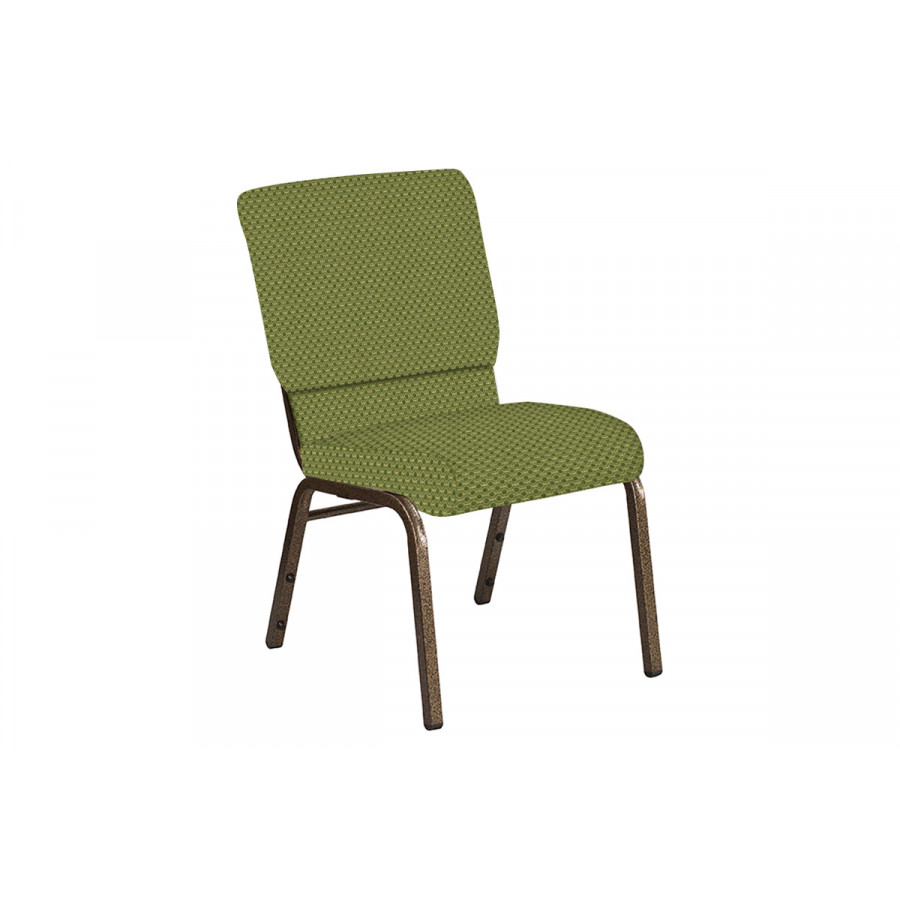 BLNK Church Chair in Canterbury with Gold Vein Frame - Olive, 18.5"W