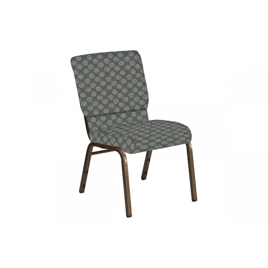 BLNK Church Chair in Cirque with Gold Vein Frame - Olive, 18.5"W