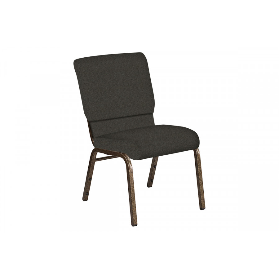 BLNK Church Chair in Cobblestone with Gold Vein Frame - Wintermoss, 18.5"W