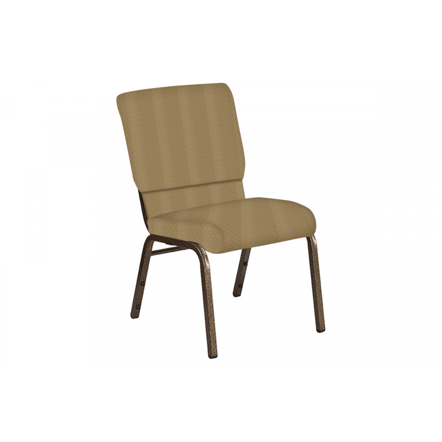 BLNK Church Chair in Georgetown with Gold Vein Frame - Taupe, 18.5"W