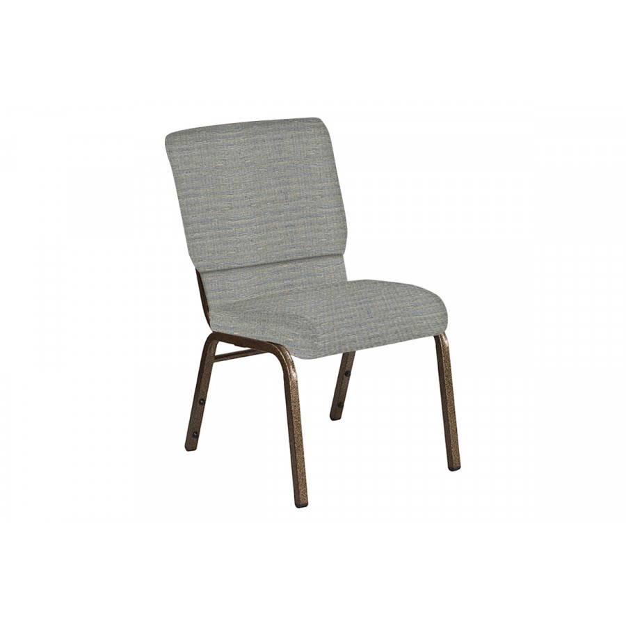 BLNK Church Chair in Highlands with Gold Vein Frame - Slate, 18.5"W