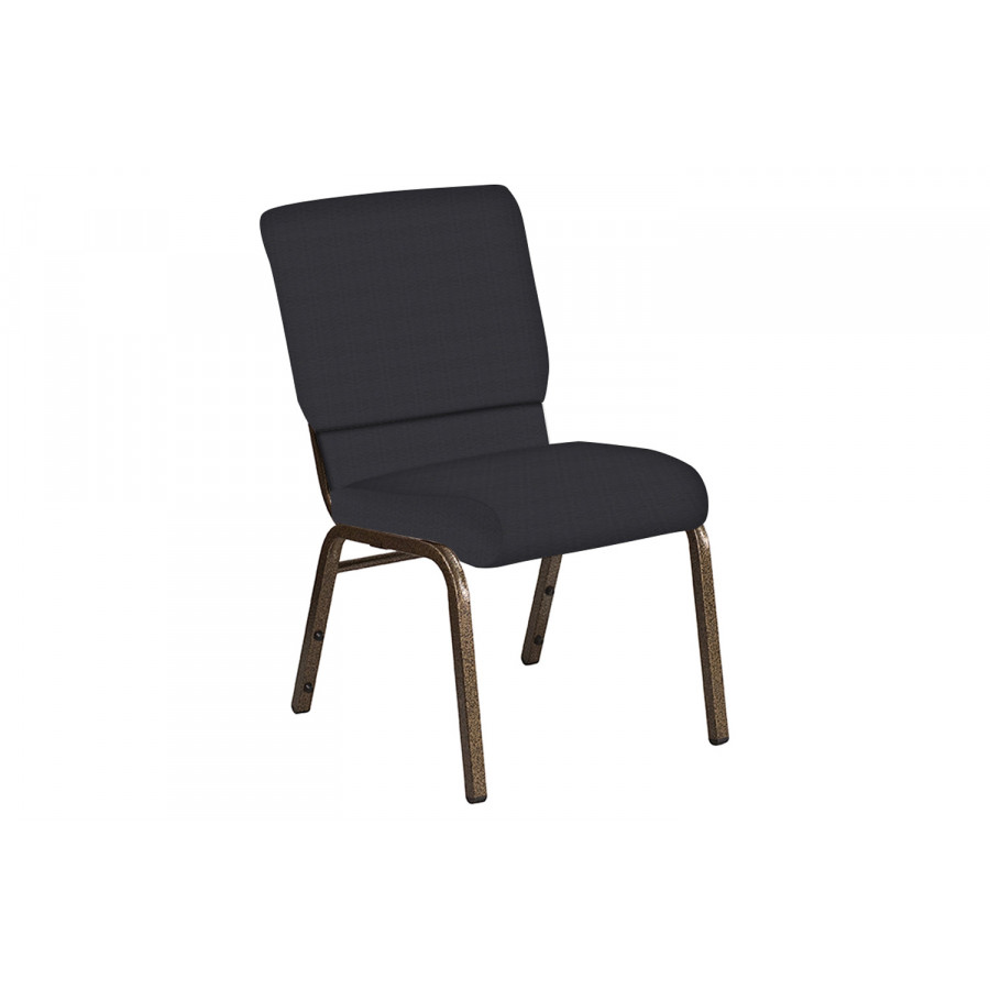 BLNK Church Chair in Illusion with Gold Vein Frame - Chic Silver, 18.5"W