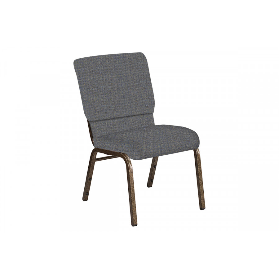 BLNK Church Chair in Interweave with Gold Vein Frame - Earth, 18.5"W