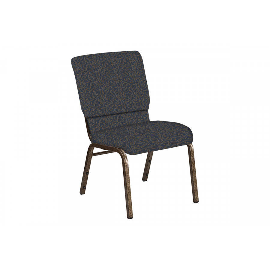 BLNK Church Chair in Jasmine with Gold Vein Frame - Sky, 18.5"W