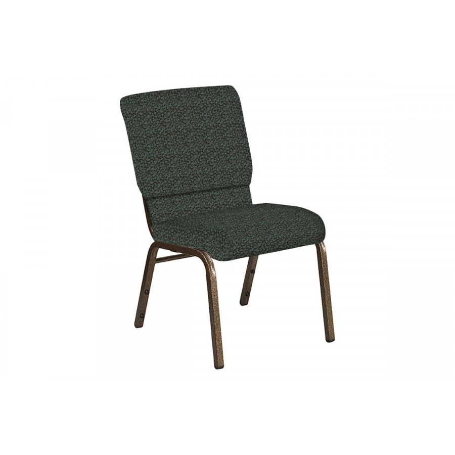 BLNK Church Chair in Lancaster with Gold Vein Frame - Chocaqua, 18.5"W