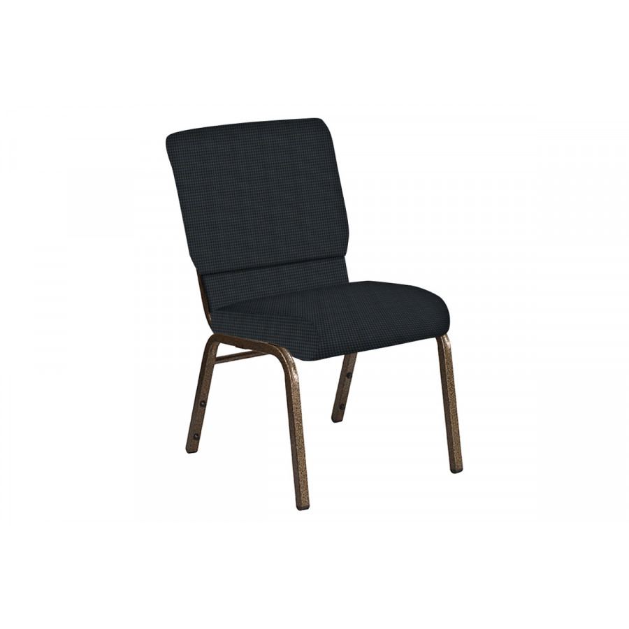 BLNK Church Chair in Mainframe with Gold Vein Frame - Bay Blue, 18.5"W