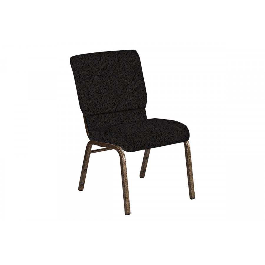 BLNK Church Chair in Mirage with Gold Vein Frame - Blissful Blue, 18.5"W