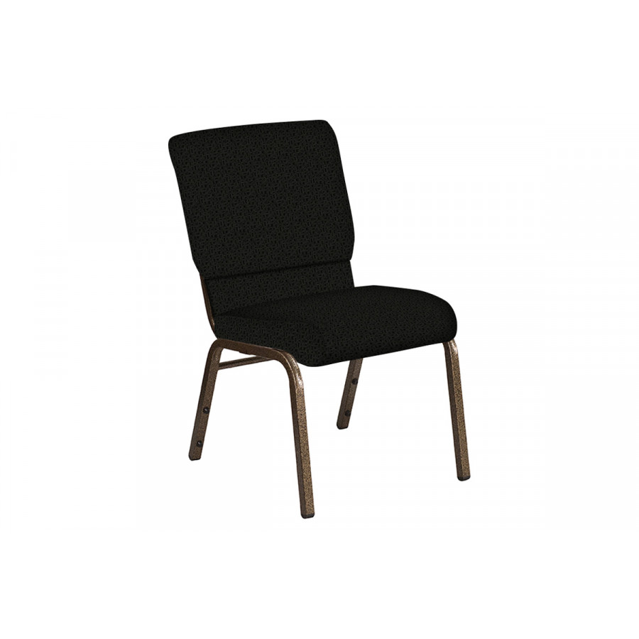 BLNK Church Chair in Mirage with Gold Vein Frame - Pewter, 18.5"W