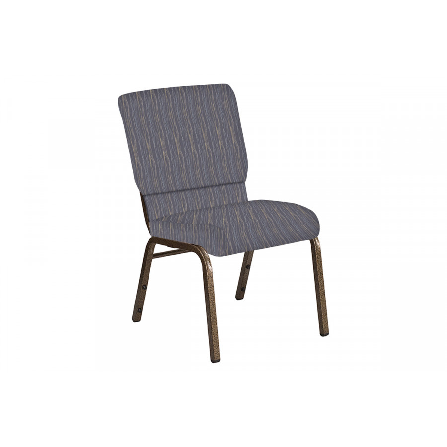 BLNK Church Chair in Mystery with Gold Vein Frame - Hazelwood, 18.5"W