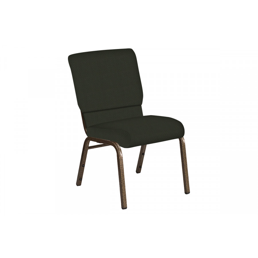 BLNK Church Chair in Neptune with Gold Vein Frame - Moss, 18.5"W