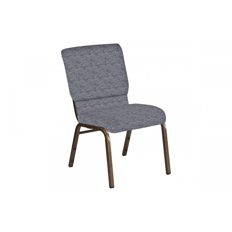 BLNK Church Chair in Perplex with Gold Vein Frame - Hazelwood, 18.5"W