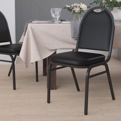 BLNK - HERCULES Series Commercial Vinyl Dome Back Stacking Banquet Chair