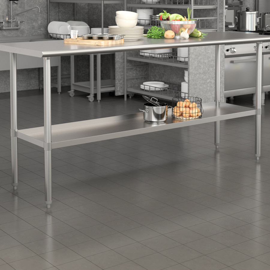 BLNK Woodford Stainless Steel Galvanized Under Shelf - 30"W x 72"L