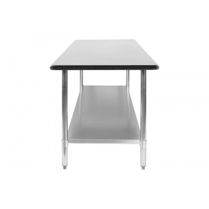 BLNK Reader Stainless Steel Prep and Work Table with Undershelf
