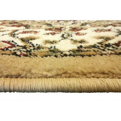 BLNK Mersin Collection Persian Style Olefin Area Rug with Jute Backing - Ivory, 2'W x 3'L