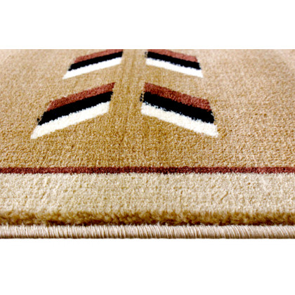 BLNK Lodi Collection Southwestern Style Olefin Area Rug with Jute Backing - Brown, 6'W x 9'L