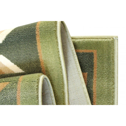 BLNK Lodi Collection Southwestern Style Olefin Area Rug with Jute Backing - Green, 8'W x 10'L