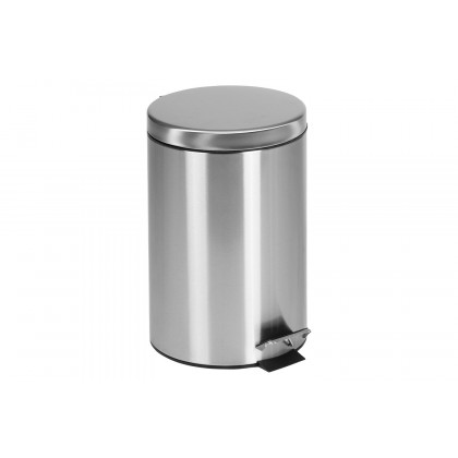 BLNK Round Stainless Steel Fingerprint Resistant Soft Close Step Trash Can -3.2 Gallons (12L) - 3.2 Gall