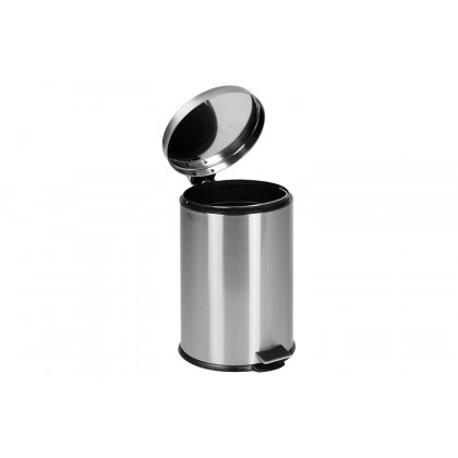 BLNK Round Stainless Steel Fingerprint Resistant Soft Close Step Trash Can - 5.3 Gallons (20L) - 5.3 Gall