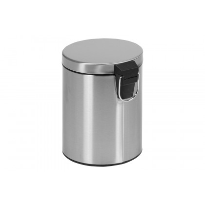 BLNK Round Stainless Steel Fingerprint Resistant Soft Close Step Trash Can - 1.3 Gallons (5L) - 1.3 Gall
